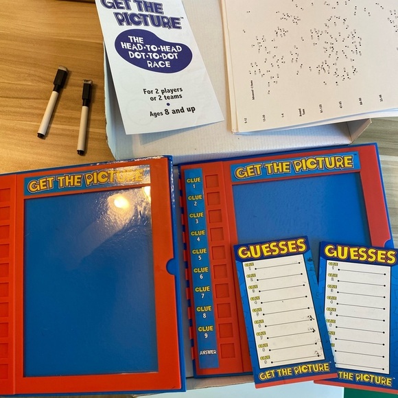 MindWare Board Game  Get the Picture  Head to Head Dot to Dot Race Game - Picture 4 of 5